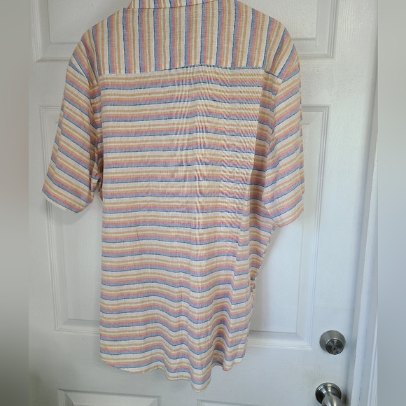 (656) Charleston Threads Men's Casual Linen Short Sleeve Button Down Shirt, XL - Picture 14 of 15